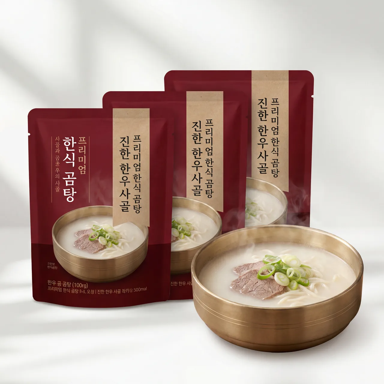 [1등급 무항생제] 우리한상 한우곰탕 600g 4팩
